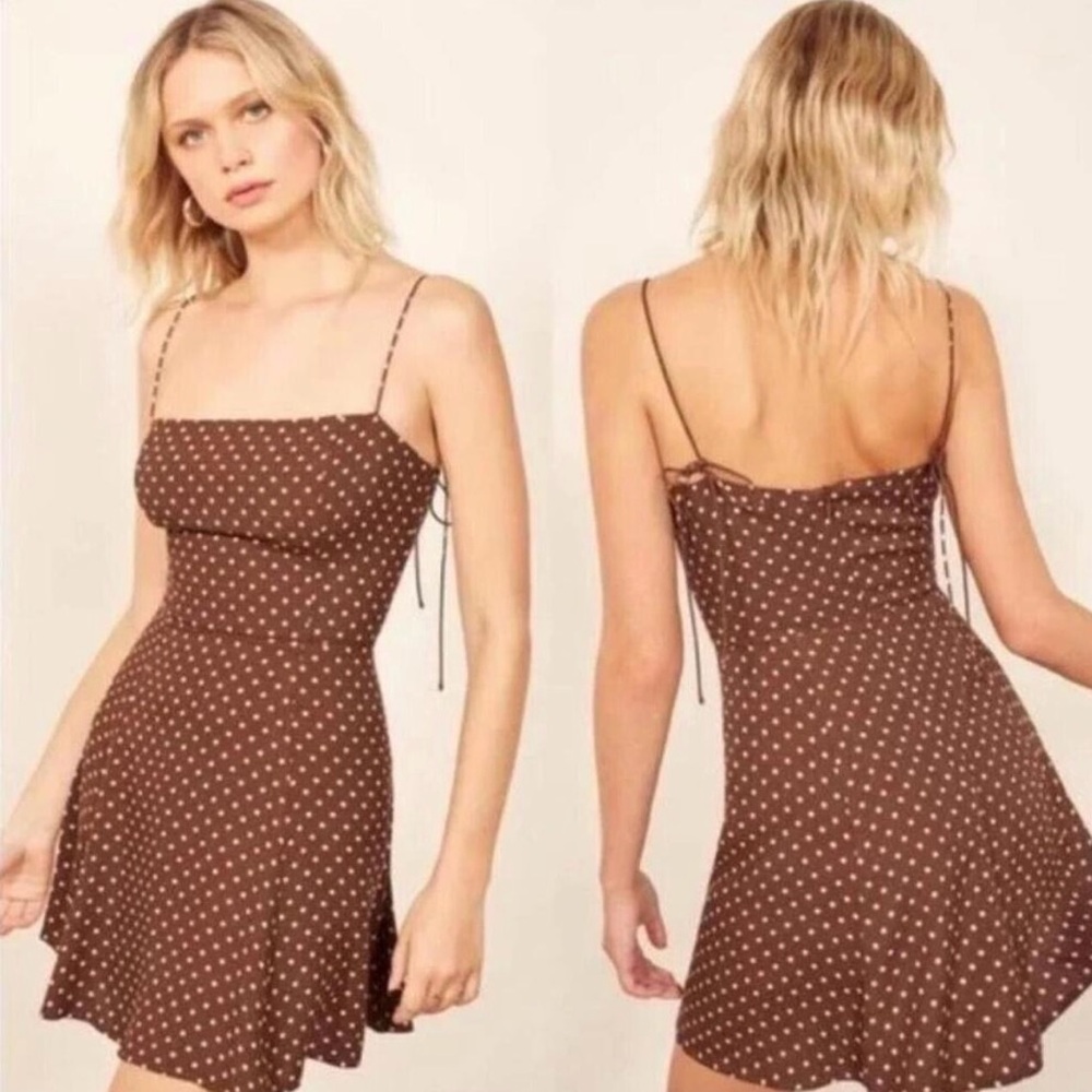 Reformation Polka Dot Mini Dress
